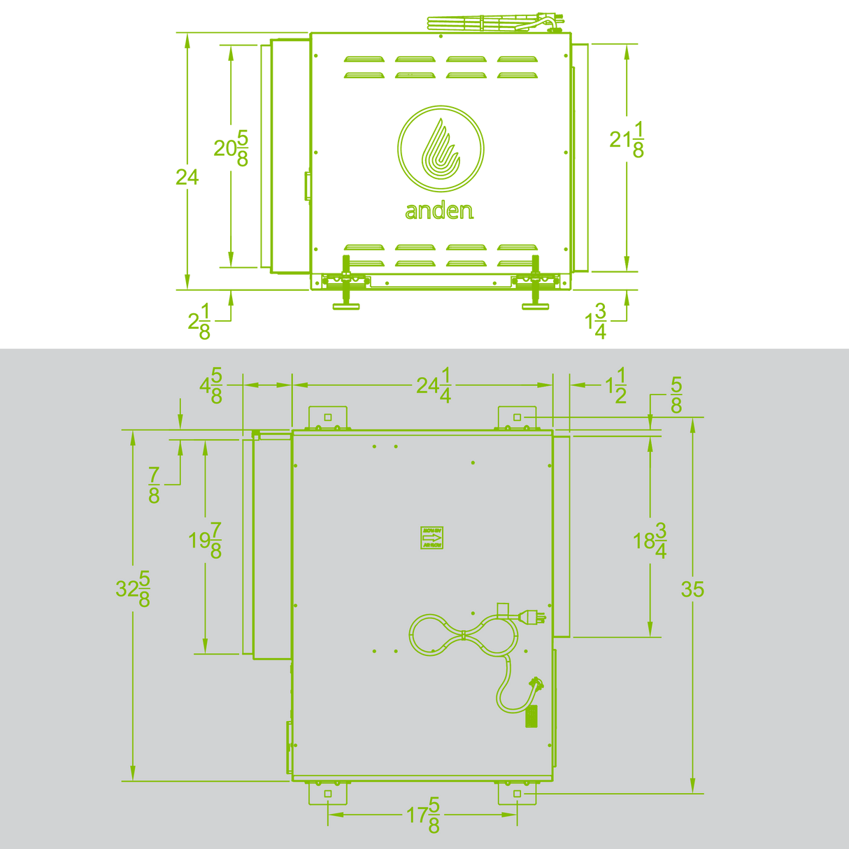 Anden Dehumidifer 320 V1  pint