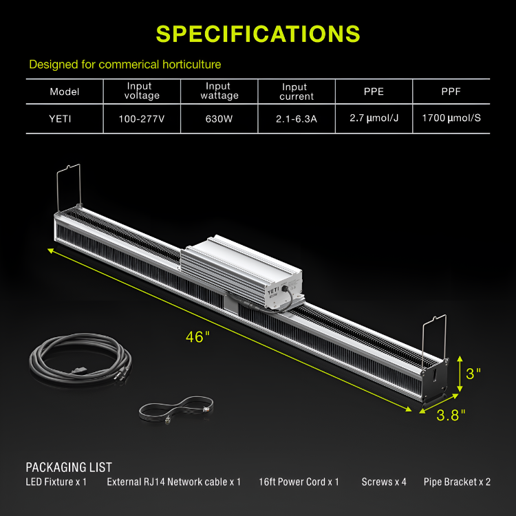 Yeti Platinum LED 630W