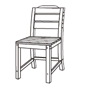 Dining Chair without Armrest