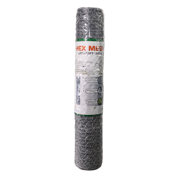 20-Gauge Hot Dipped Galvanized Hex Mesh