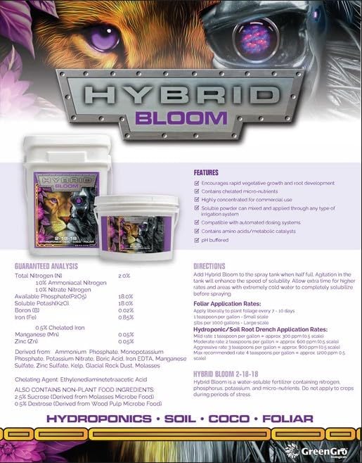 Hybrid Bloom 2-18-18 40 lb