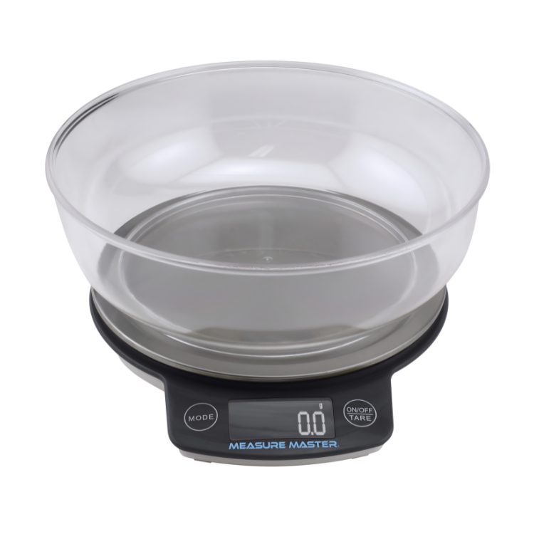 Measure Master Digital Scale w/ 1.88 L Bowl (3kg) - 3000g Capacity x 0.1g