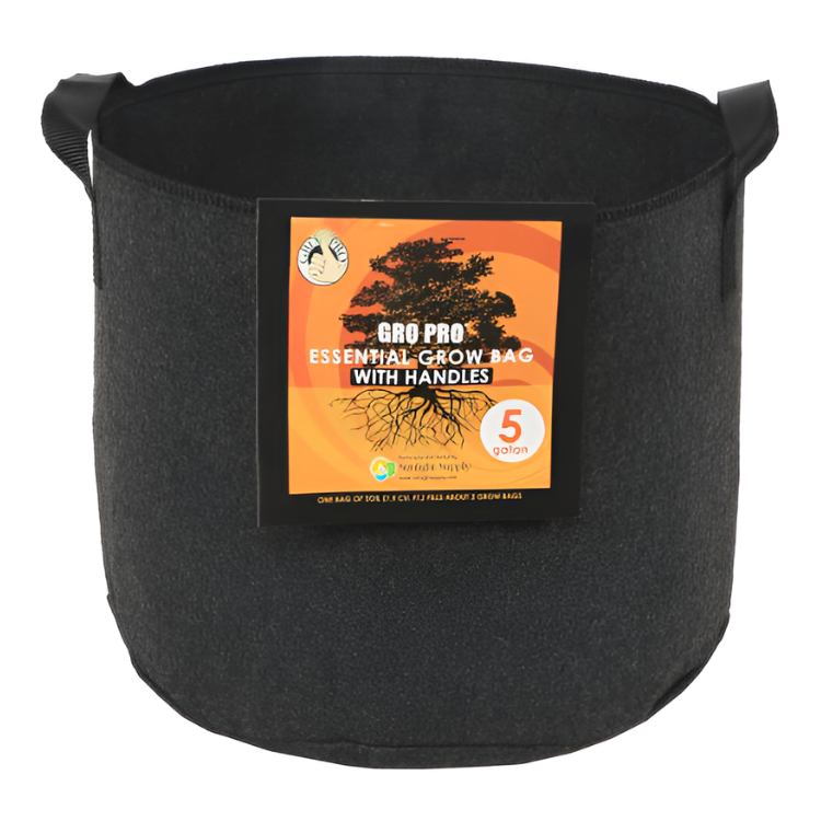 Gro Pro Essential Round Fabric Pot w/ Handles