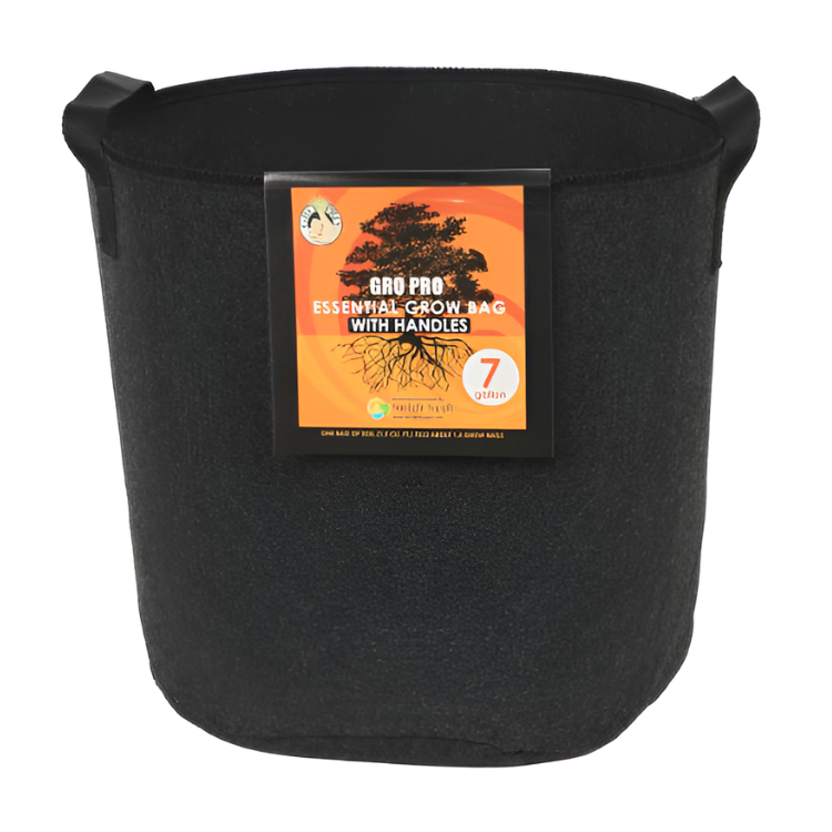 Gro Pro Essential Round Fabric Pot w/ Handles