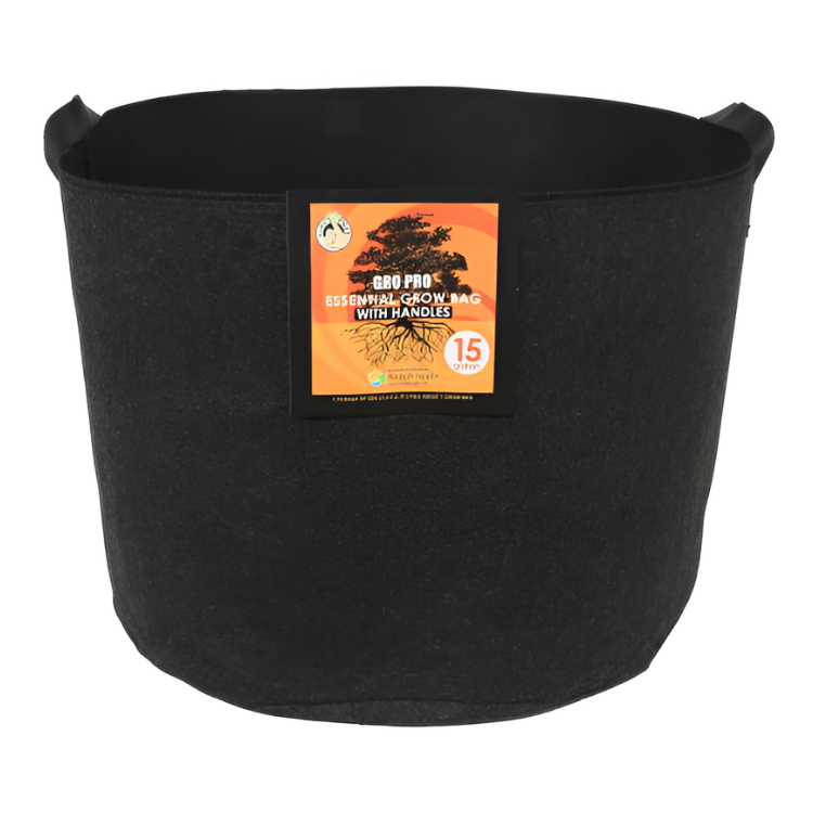 Gro Pro Essential Round Fabric Pot w/ Handles