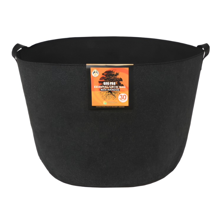 Gro Pro Essential Round Fabric Pot w/ Handles