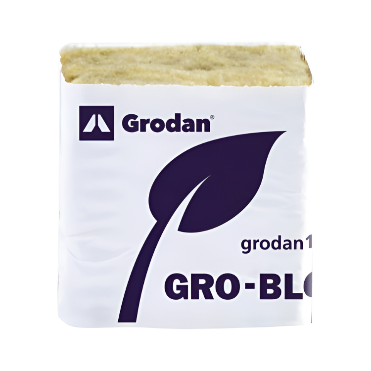 Grodan Improved MM50/40 6/15 Block, 2Inches x 2Inches x 1.5Inches, 60 strips of 24, shrink wrapped