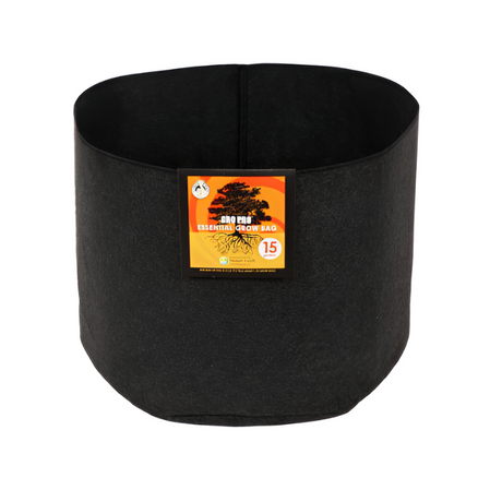 Gro Pro Essential Round Fabric Pot - Black