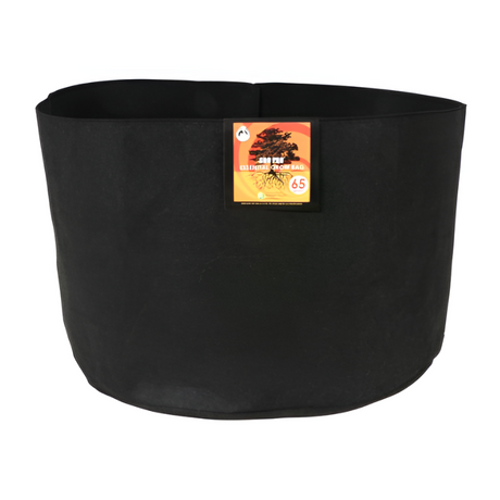 Gro Pro Essential Round Fabric Pot - Black