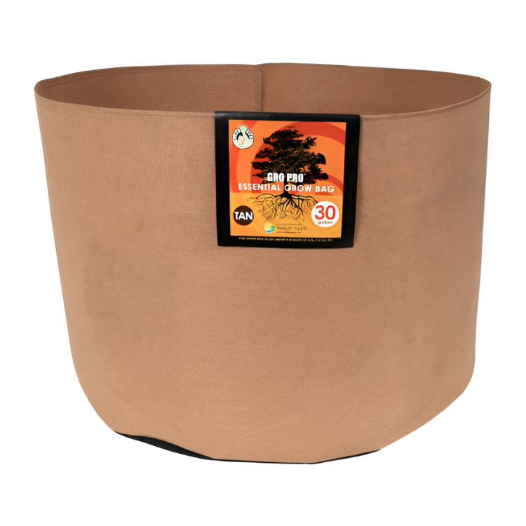 Gro Pro Essential Round Fabric Pot - Tan