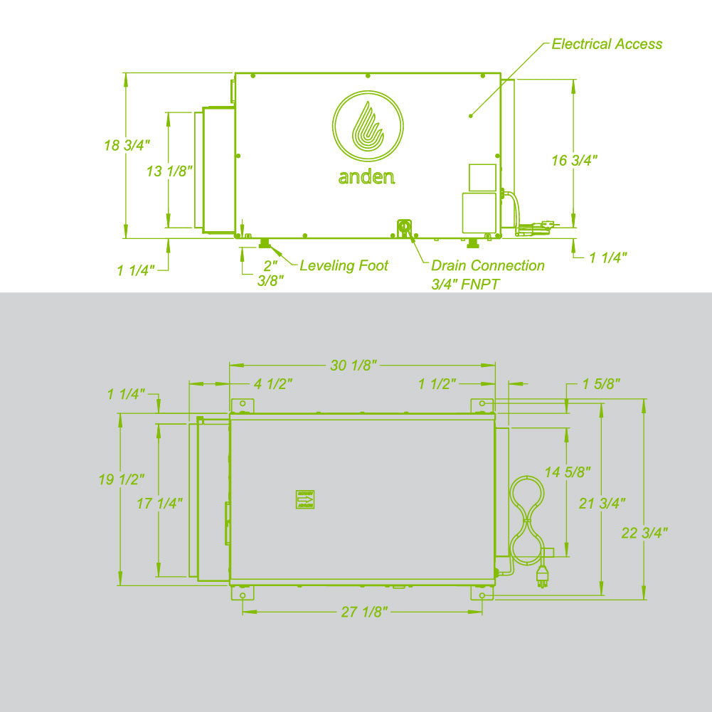 Anden Dehumidifer 210 V1 pint