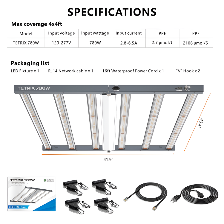 Platinum Tetrix 780W LED