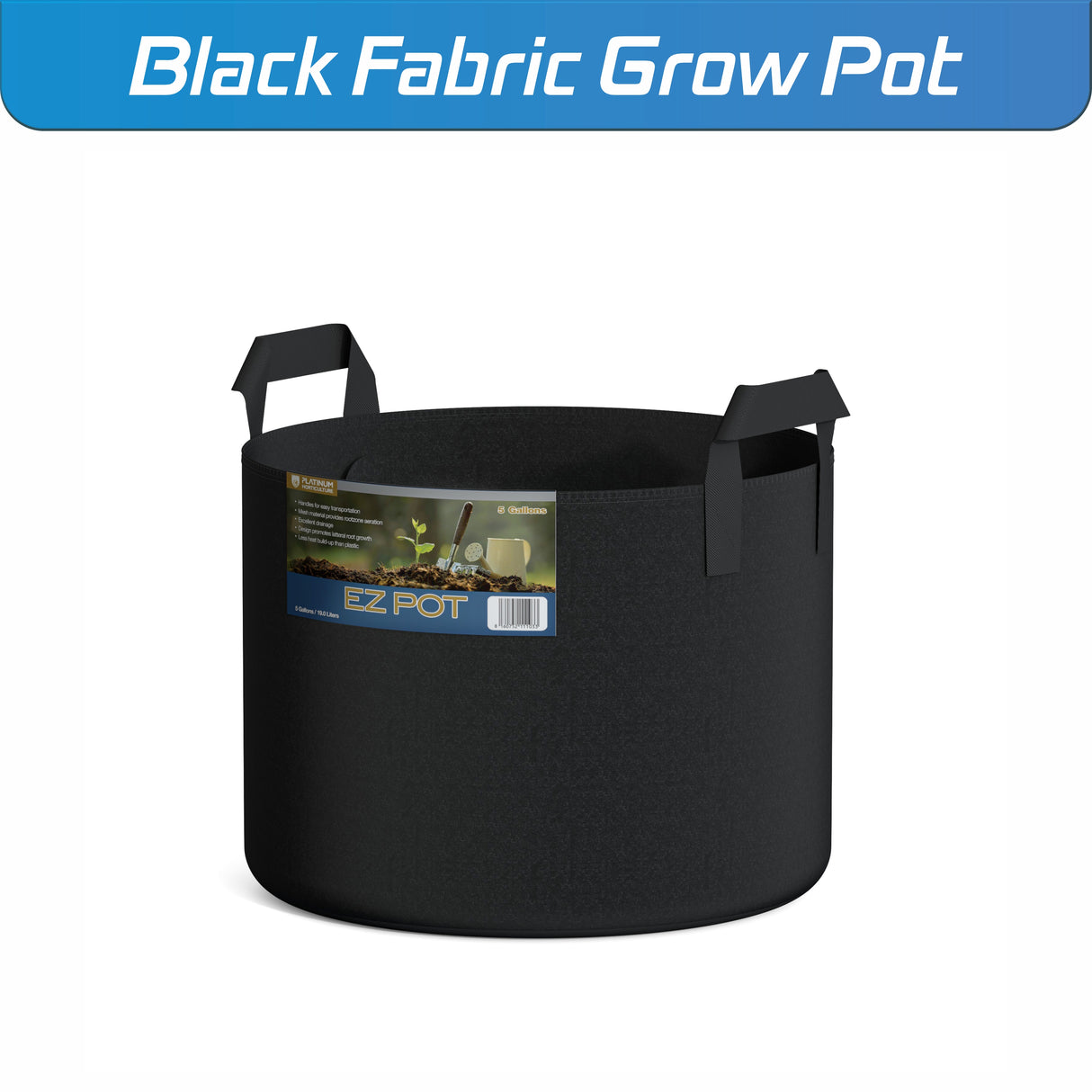 EZ Black Fabric Grow Pot