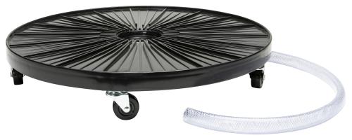 Plant Dolly Black 24 in Round w/ Hydro Fitting (4/Cs)