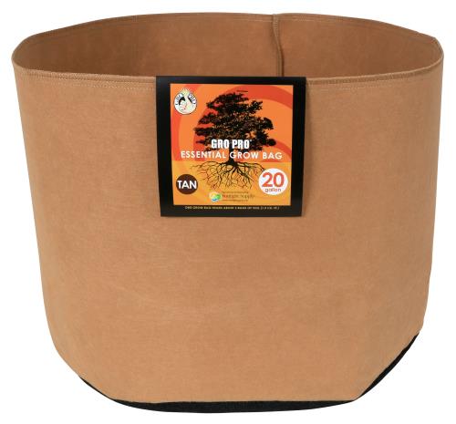 Gro Pro Essential Round Fabric Pot - Tan