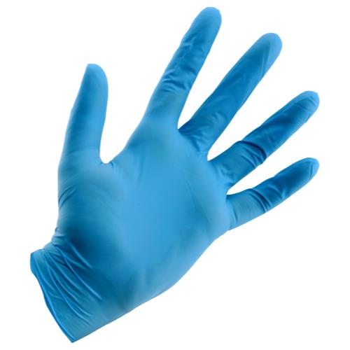Grower's Edge Light Blue Powder Free Nitrile Gloves, 100/box