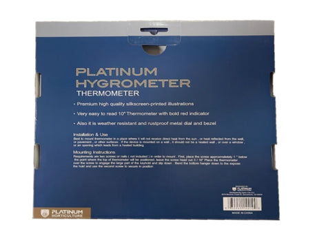 Platinum 10" Hygrometer
